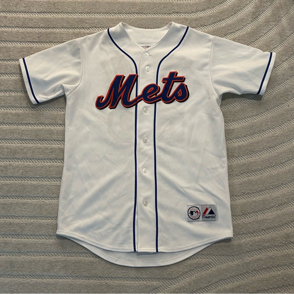 Vintage 90s Majestic MLB New York Mets Kazuo Matsui #25 Baseball Jersey - M